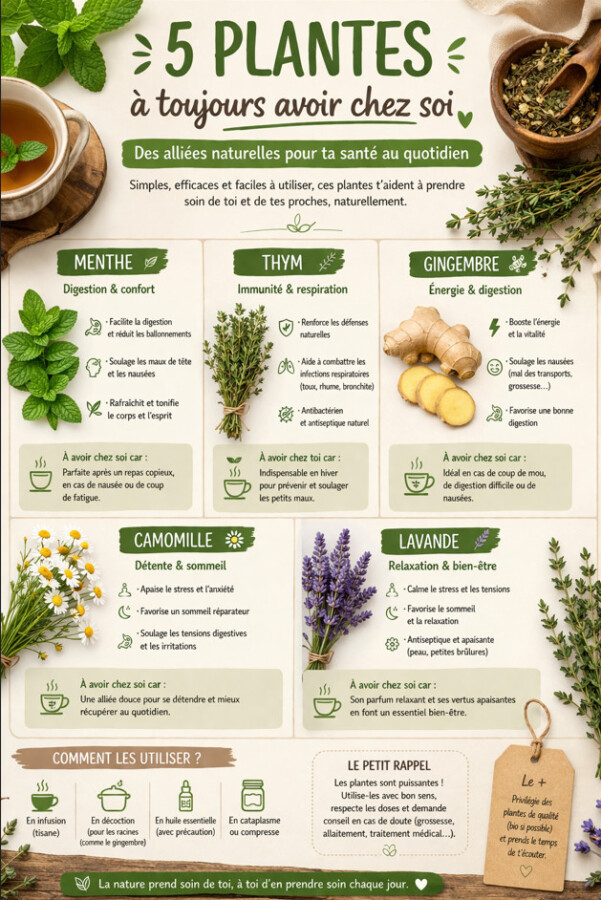 Bienfaits des plantes médicinales