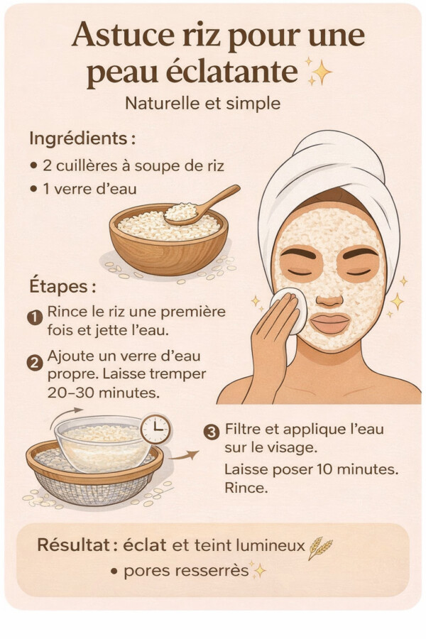 Routine visage éclatante